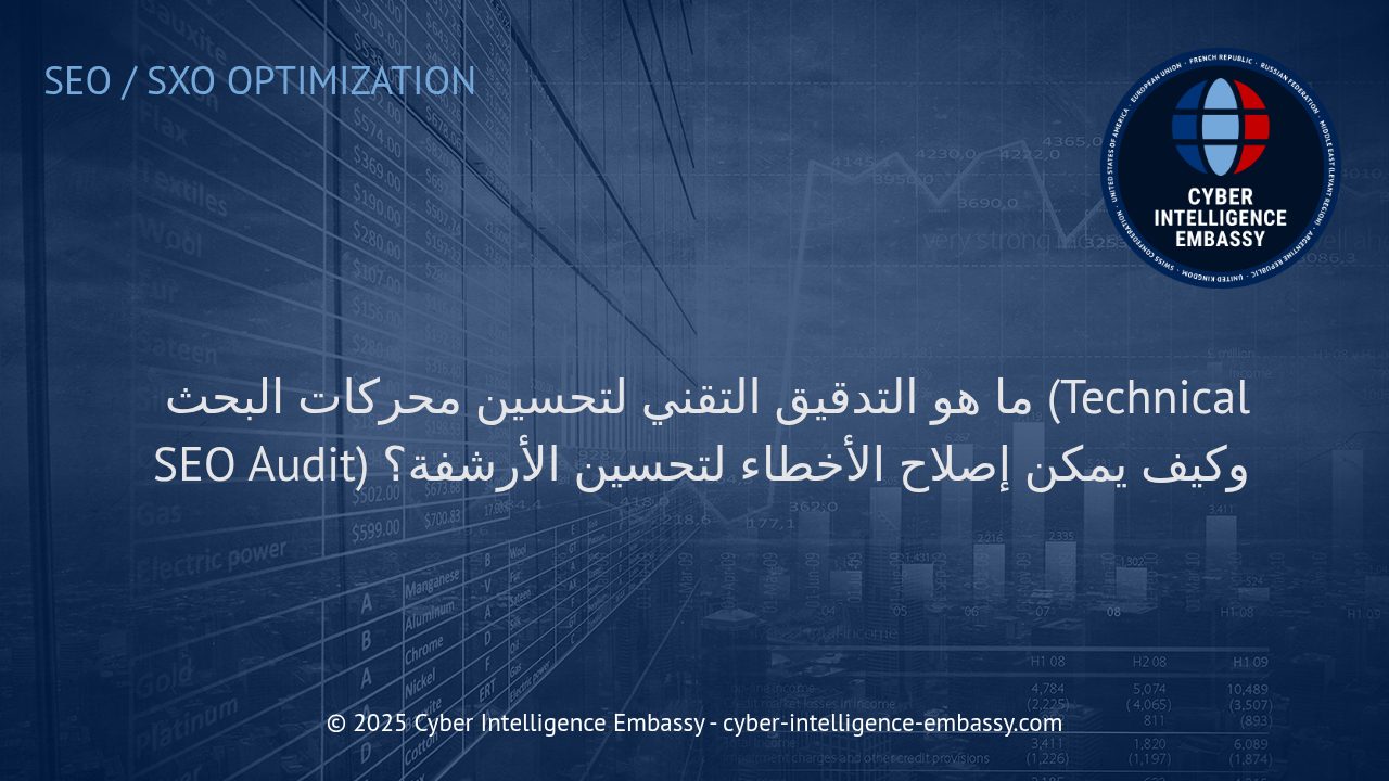 التدقيق التقني لتحسين محركات البحث: مفتاح الأرشفة الفعالة ونمو الأعمال الرقمية