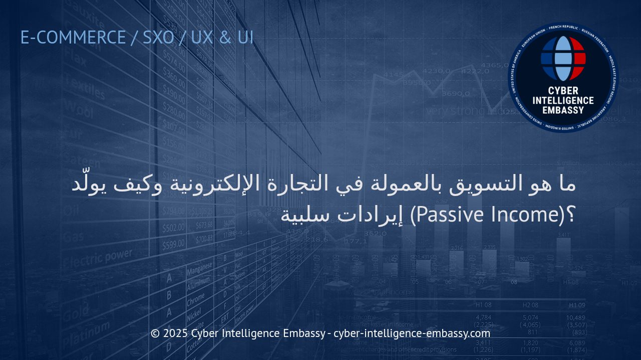 التسويق بالعمولة في التجارة الإلكترونية: طريقك لبناء دخل سلبي مستدام