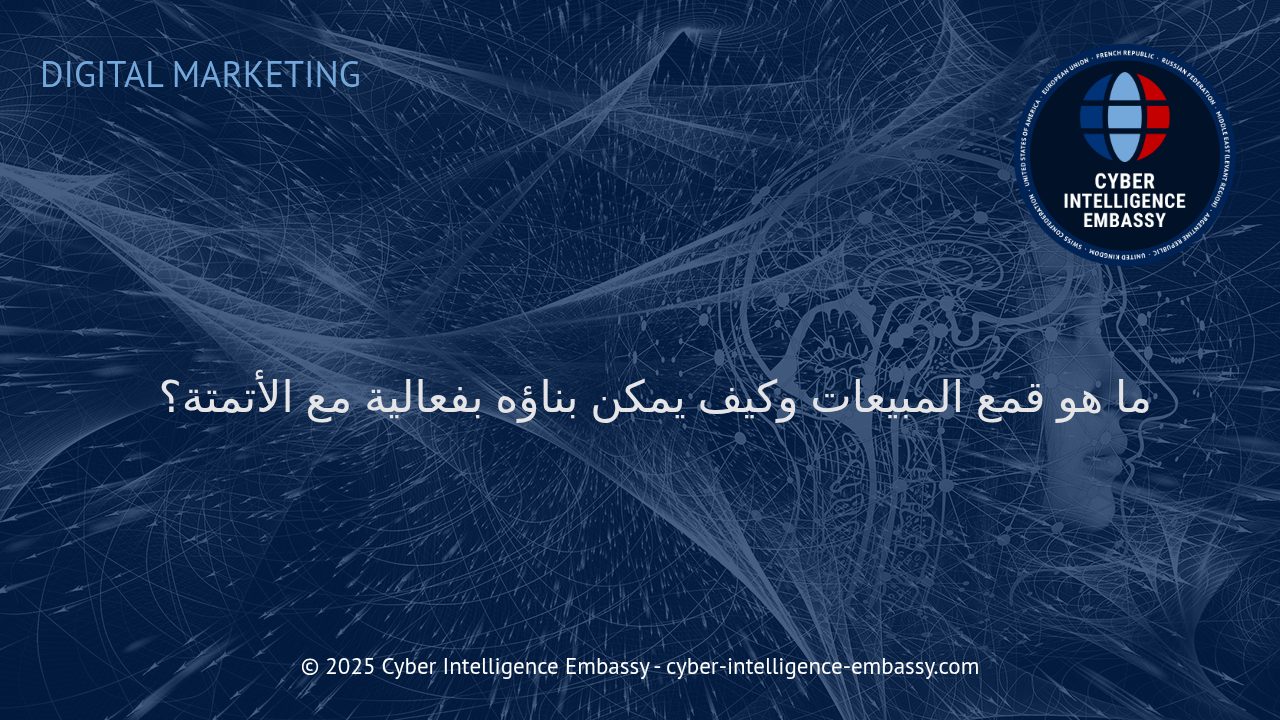 استراتيجية بناء قمع المبيعات الذكي وكيفية تعزيزه بالأتمتة