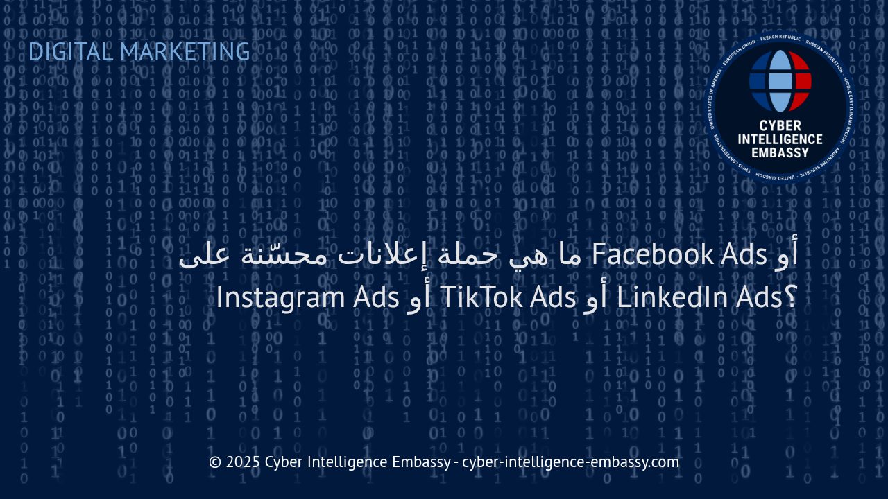 دليلك لإعلانات الحملات المحسّنة على Facebook وInstagram وTikTok وLinkedIn