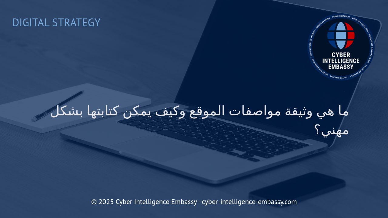 الدليل الشامل لكتابة وثيقة مواصفات الموقع باحترافية