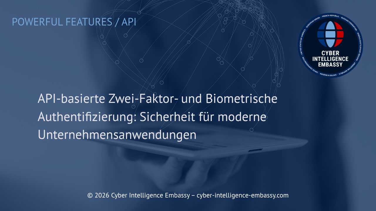 API-basierte Zwei-Faktor- und Biometrische Authentifizierung: Sicherheit für moderne Unternehmensanwendungen