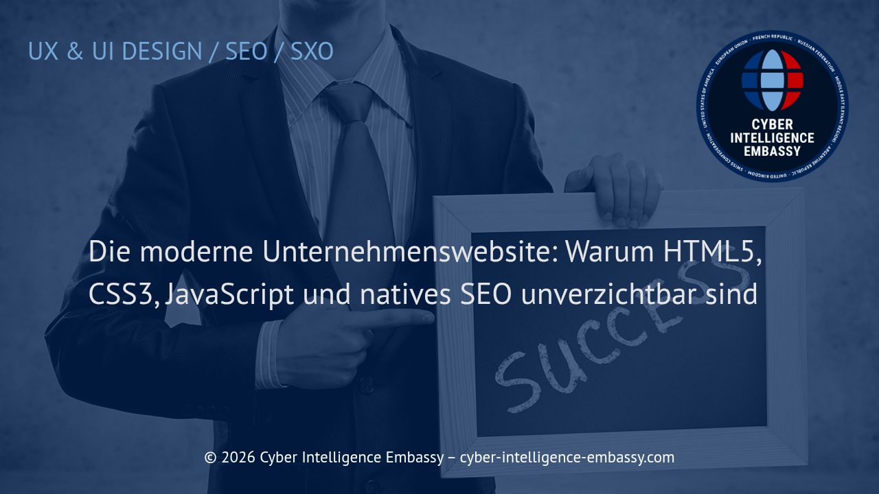 Die moderne Unternehmenswebsite: Warum HTML5, CSS3, JavaScript und natives SEO unverzichtbar sind