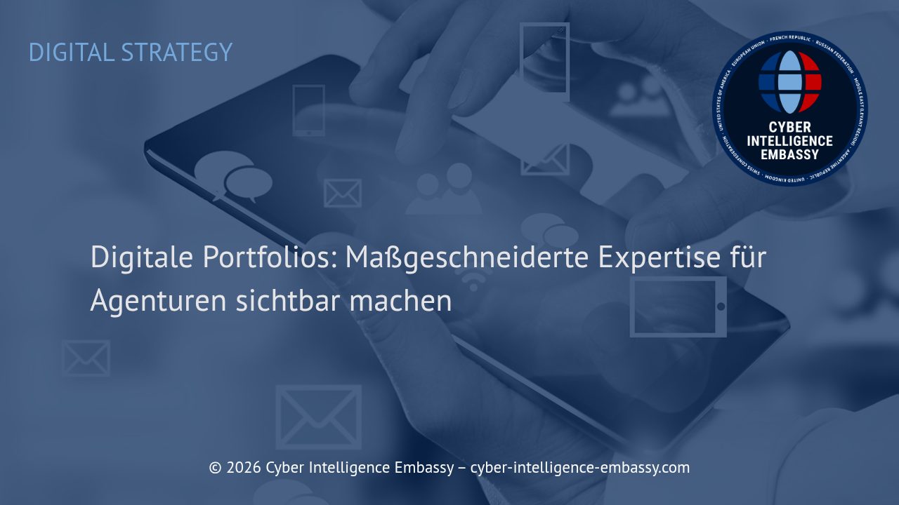 Digitale Portfolios: Maßgeschneiderte Expertise für Agenturen sichtbar machen