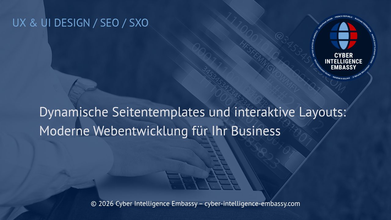 Dynamische Seitentemplates und interaktive Layouts: Moderne Webentwicklung für Ihr Business