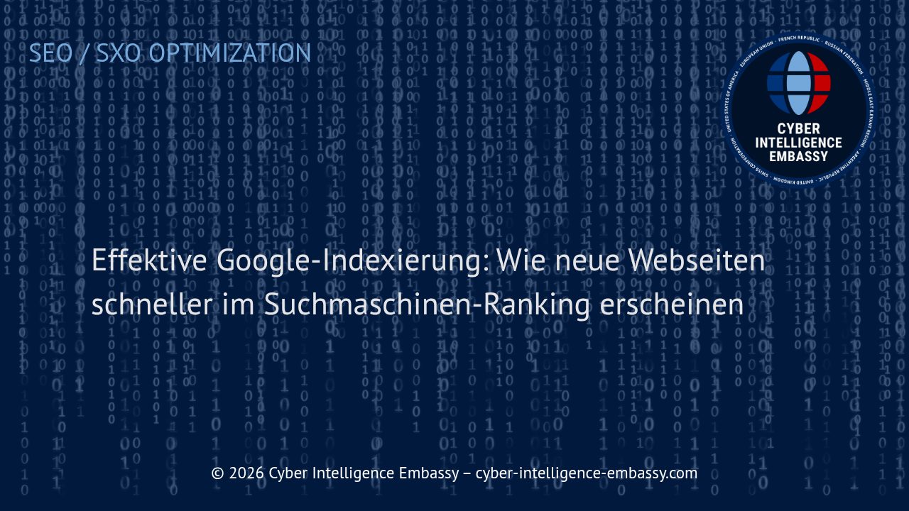 Effektive Google-Indexierung: Wie neue Webseiten schneller im Suchmaschinen-Ranking erscheinen
