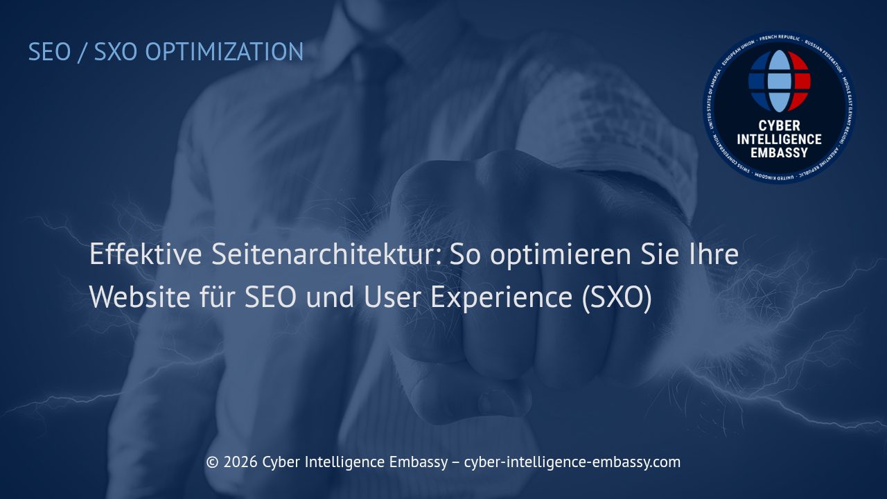 Effektive Seitenarchitektur: So optimieren Sie Ihre Website für SEO und User Experience (SXO)