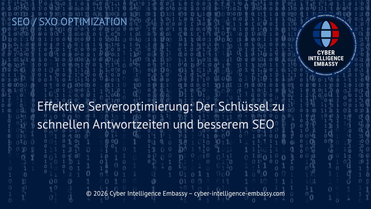 Effektive Serveroptimierung: Der Schlüssel zu schnellen Antwortzeiten und besserem SEO