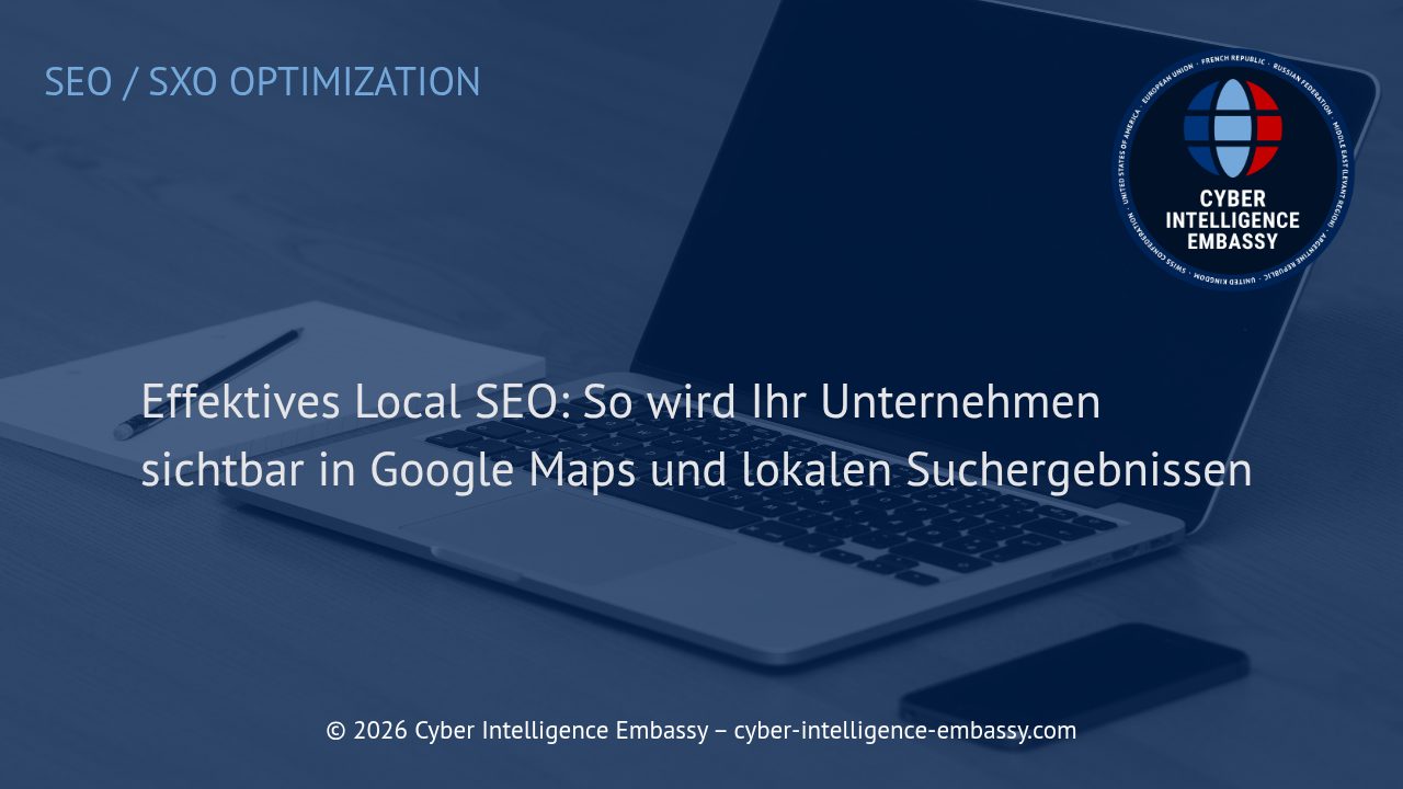 Effektives Local SEO: So wird Ihr Unternehmen sichtbar in Google Maps und lokalen Suchergebnissen