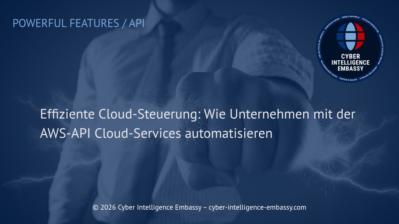 Effiziente Cloud-Steuerung: Wie Unternehmen mit der AWS-API Cloud-Services automatisieren