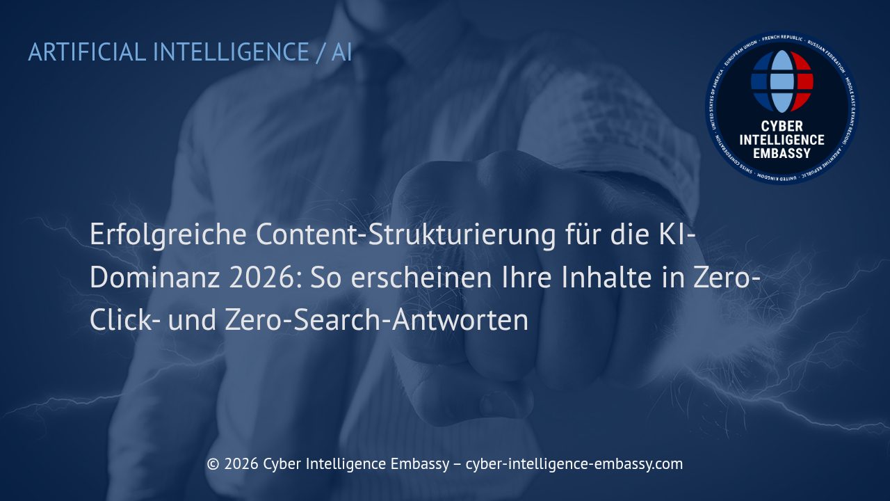Erfolgreiche Content-Strukturierung für die KI-Dominanz 2026: So erscheinen Ihre Inhalte in Zero-Click- und Zero-Search-Antworten