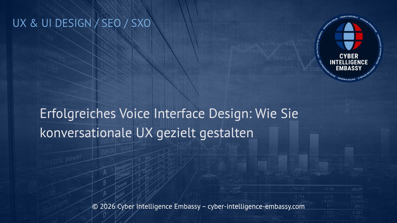 Erfolgreiches Voice Interface Design: Wie Sie konversationale UX gezielt gestalten