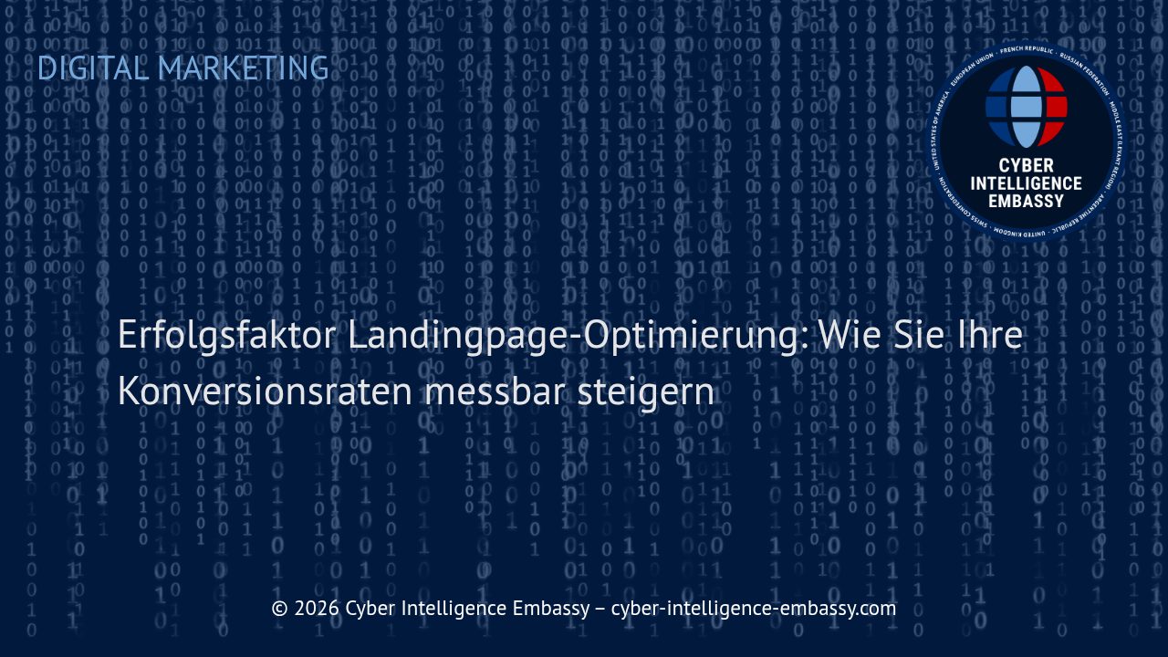 Erfolgsfaktor Landingpage-Optimierung: Wie Sie Ihre Konversionsraten messbar steigern