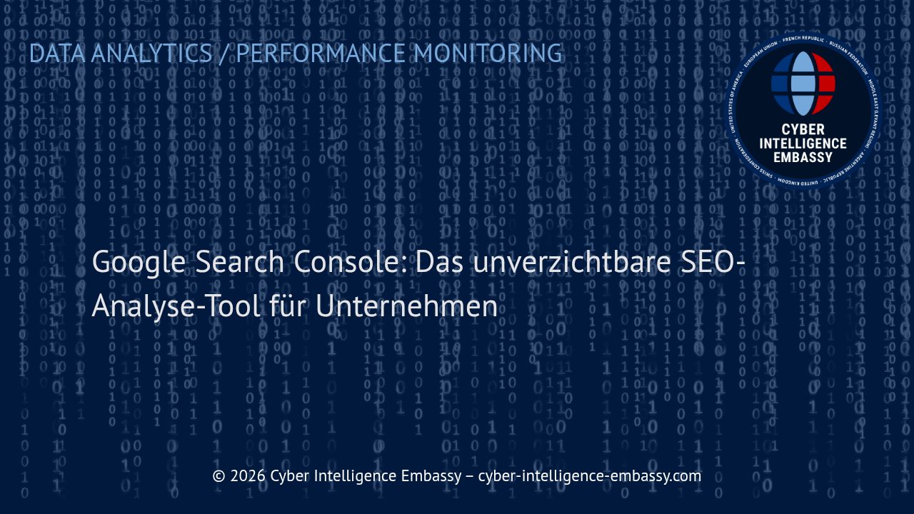 Google Search Console: Das unverzichtbare SEO-Analyse-Tool für Unternehmen