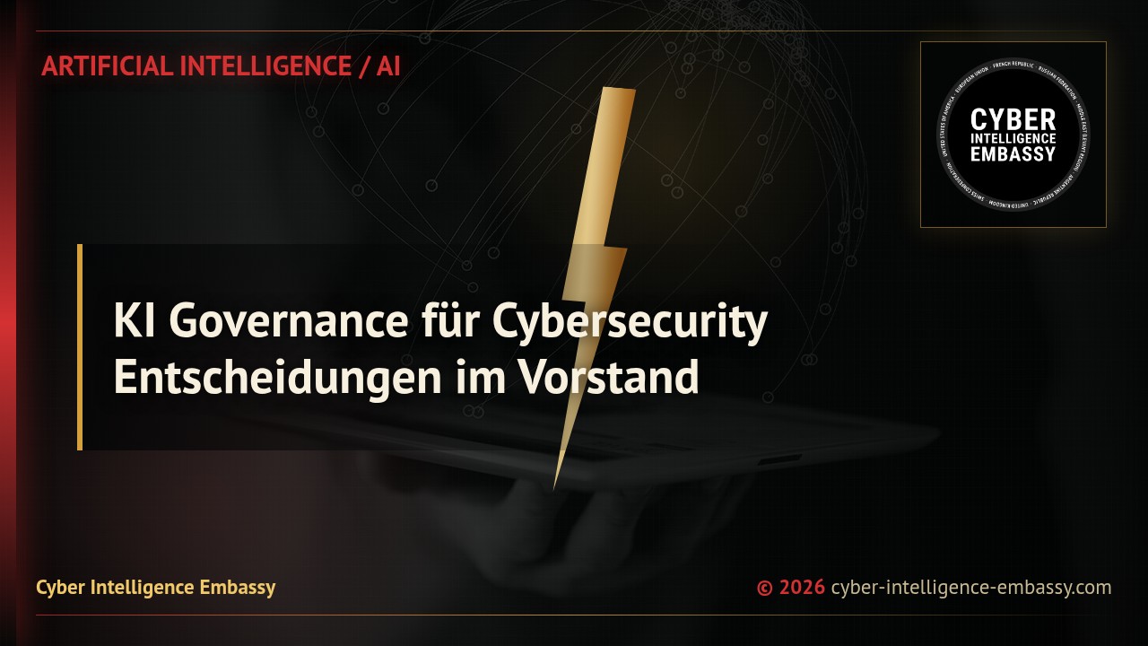KI Governance für Cybersecurity Entscheidungen im Vorstand