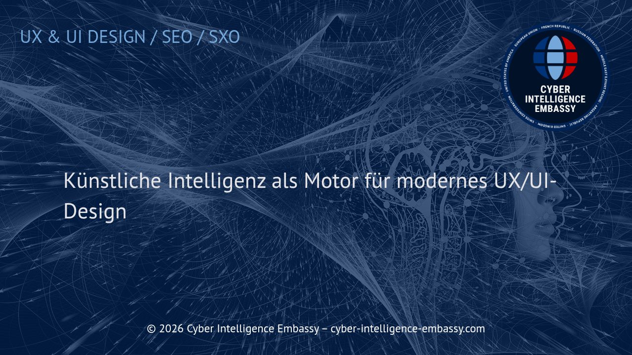 Künstliche Intelligenz als Motor für modernes UX/UI-Design