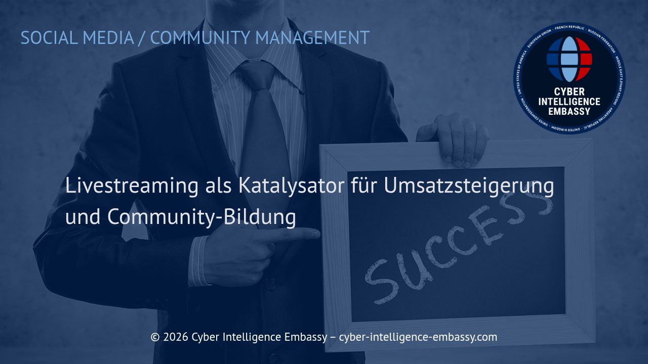Livestreaming als Katalysator für Umsatzsteigerung und Community-Bildung