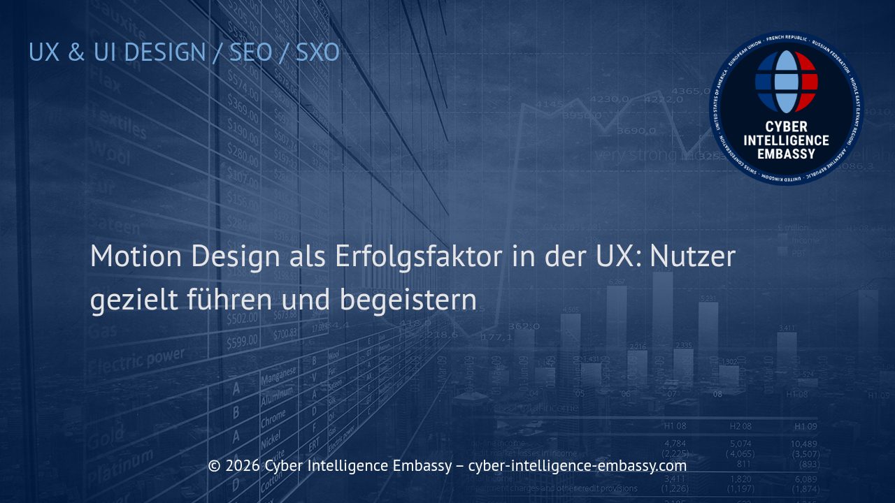 Motion Design als Erfolgsfaktor in der UX: Nutzer gezielt führen und begeistern