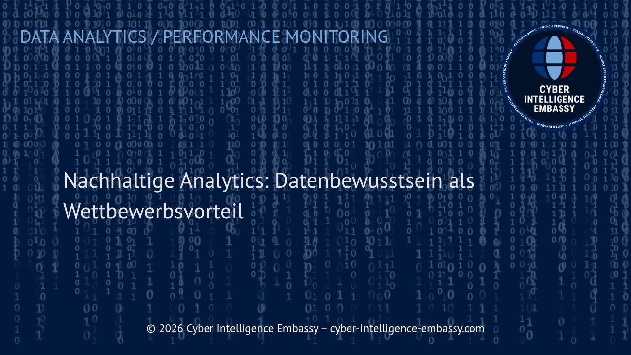 Nachhaltige Analytics: Datenbewusstsein als Wettbewerbsvorteil