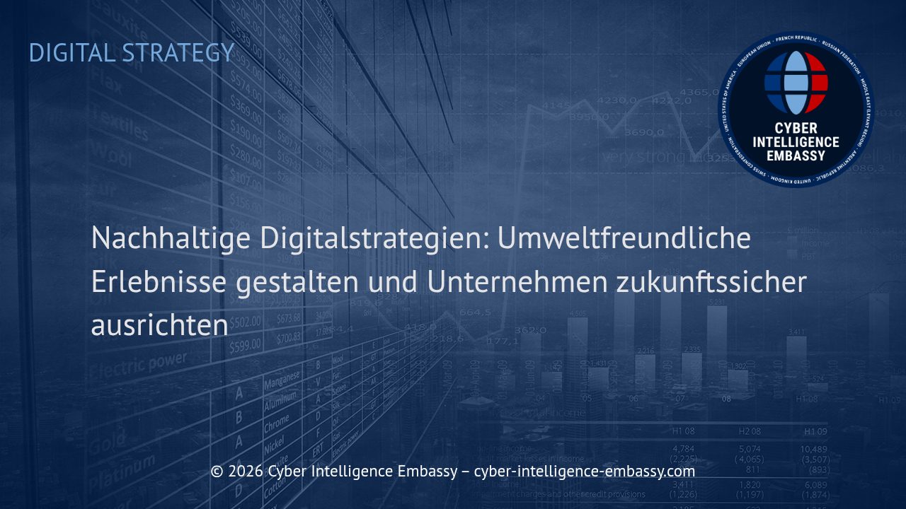 Nachhaltige Digitalstrategien: Umweltfreundliche Erlebnisse gestalten und Unternehmen zukunftssicher ausrichten