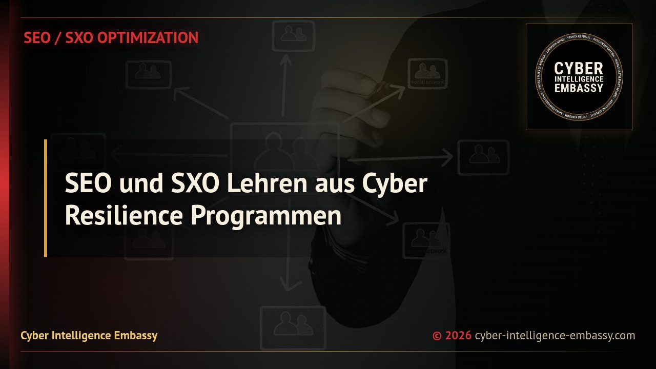 SEO und SXO Lehren aus Cyber Resilience Programmen