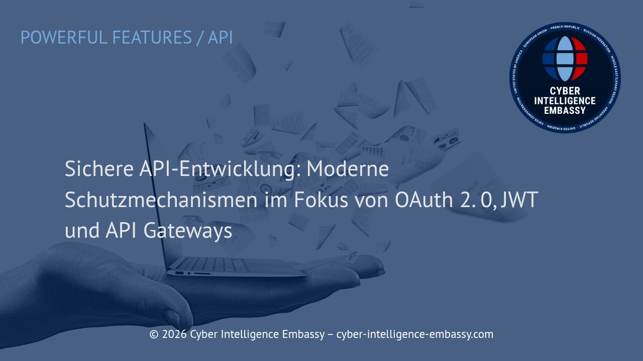 Sichere API-Entwicklung: Moderne Schutzmechanismen im Fokus von OAuth 2. 0, JWT und API Gateways
