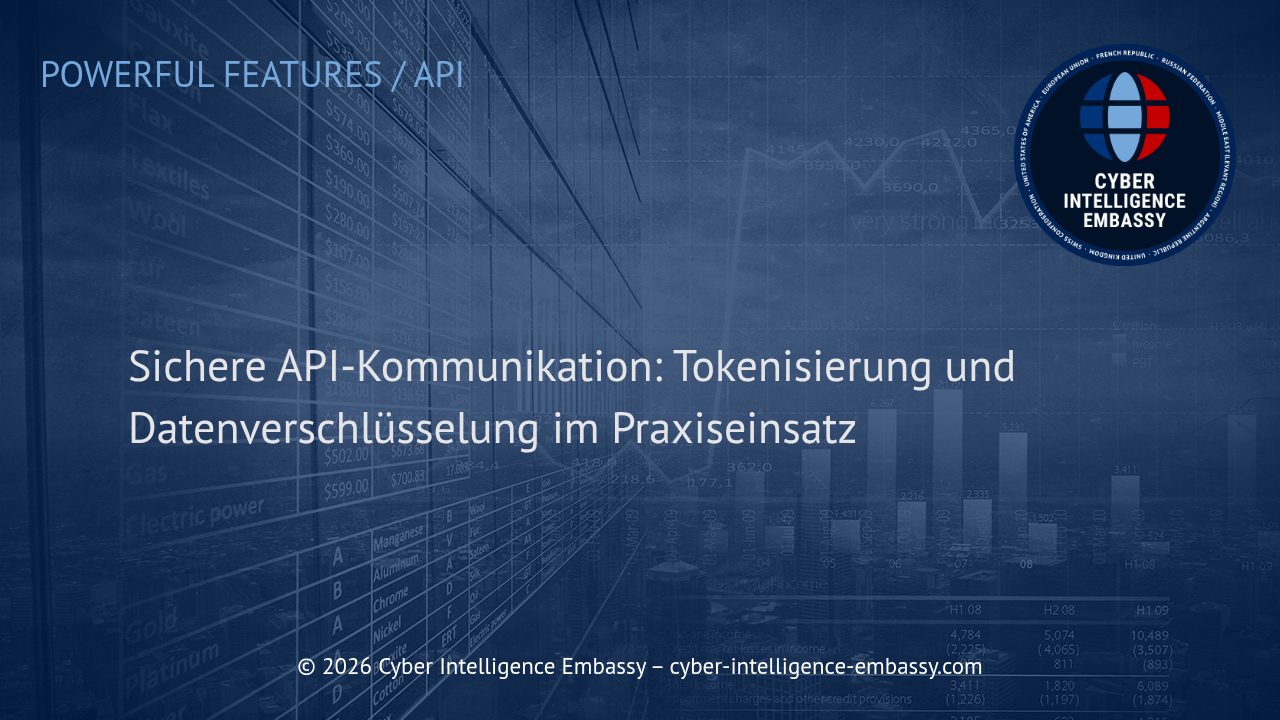 Sichere API-Kommunikation: Tokenisierung und Datenverschlüsselung im Praxiseinsatz