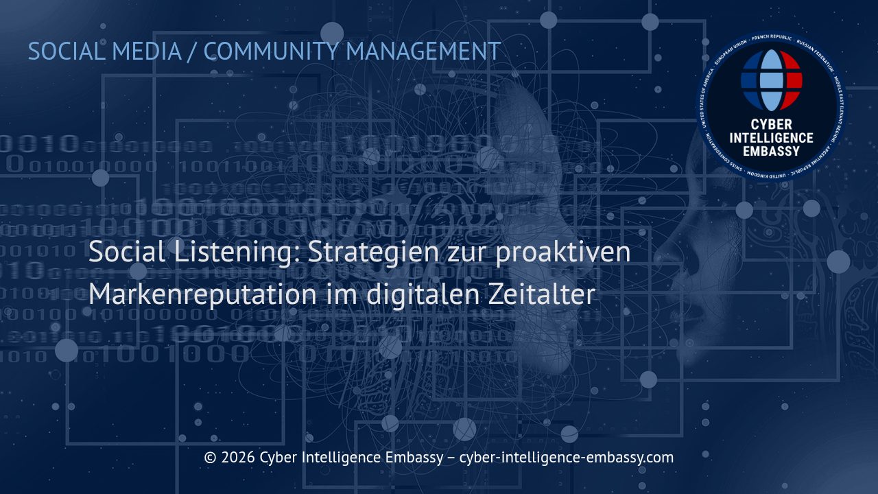 Social Listening: Strategien zur proaktiven Markenreputation im digitalen Zeitalter