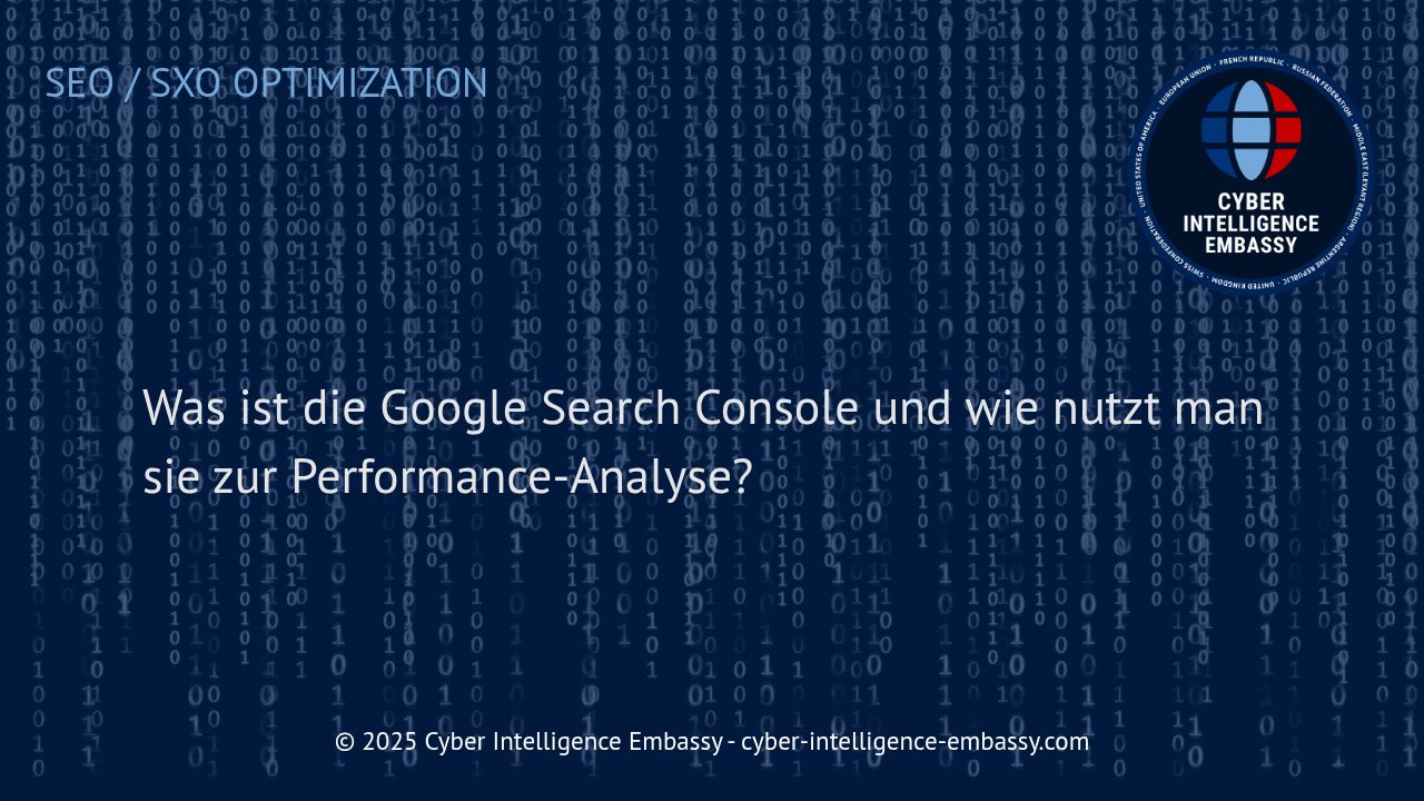 Google Search Console: Ihr Schlüssel zur effektiven Website-Performance-Analyse