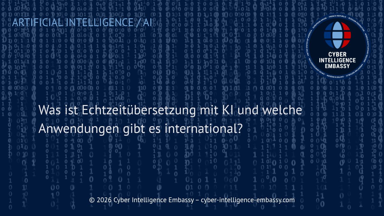 Was ist Echtzeitübersetzung mit KI und welche Anwendungen gibt es international?