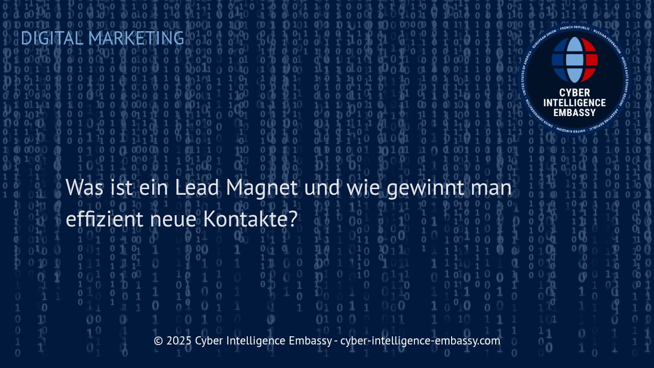 Effektive Lead Magneten: So gewinnen Unternehmen qualifizierte Kontakte
