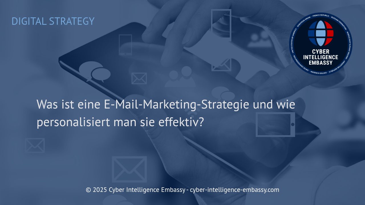 Erfolgreiches E-Mail-Marketing: Strategieentwicklung und personalisierte Ansprache im digitalen Zeitalter