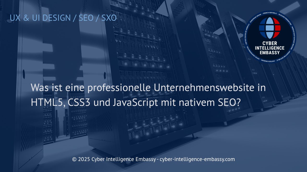 Die moderne Unternehmenswebsite: Warum HTML5, CSS3, JavaScript und natives SEO unverzichtbar sind