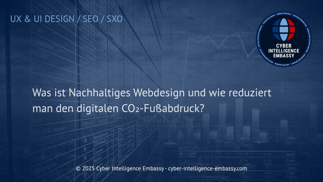 Nachhaltiges Webdesign: Strategien für einen geringeren digitalen CO2-Fußabdruck
