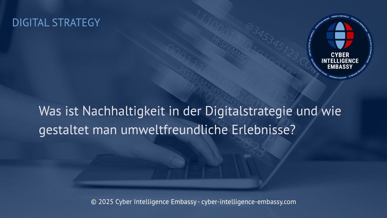 Nachhaltige Digitalstrategien: Umweltfreundliche Erlebnisse gestalten und Unternehmen zukunftssicher ausrichten