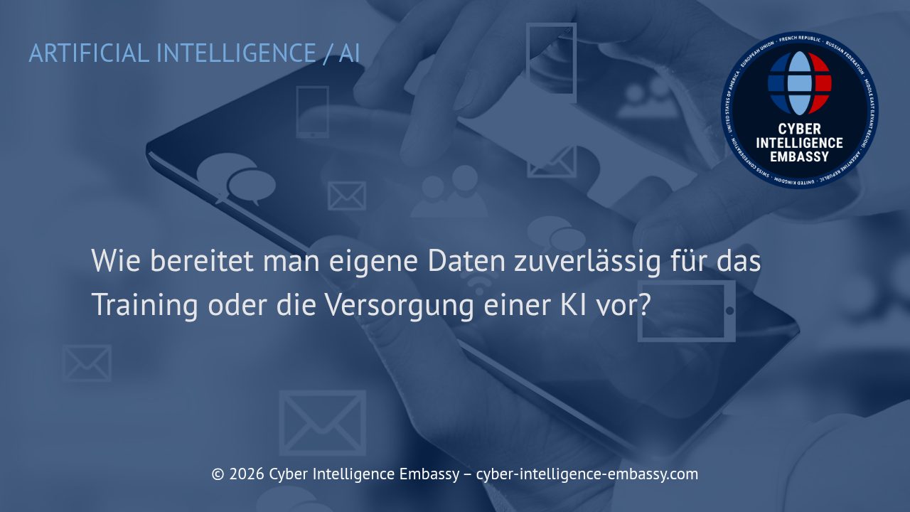 Wie bereitet man eigene Daten zuverlässig für das Training oder die Versorgung einer KI vor?