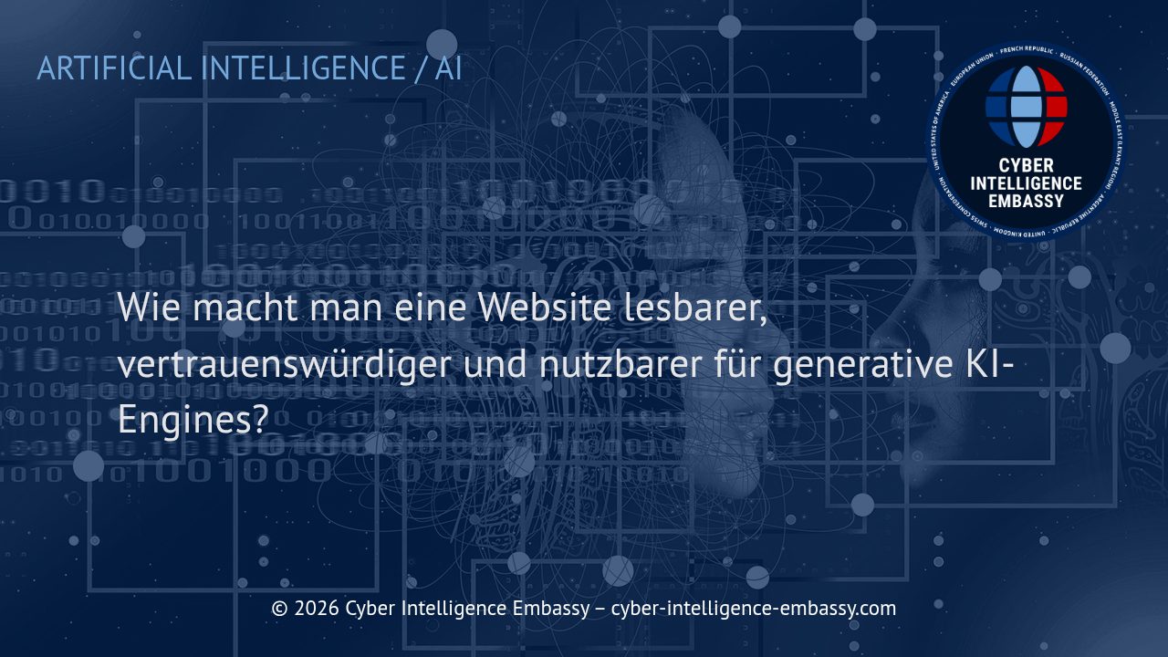 Wie macht man eine Website lesbarer, vertrauenswürdiger und nutzbarer für generative KI-Engines?
