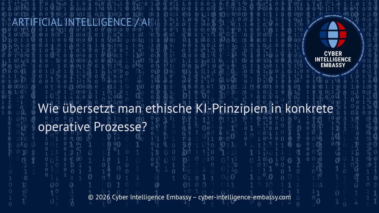 Wie übersetzt man ethische KI-Prinzipien in konkrete operative Prozesse?