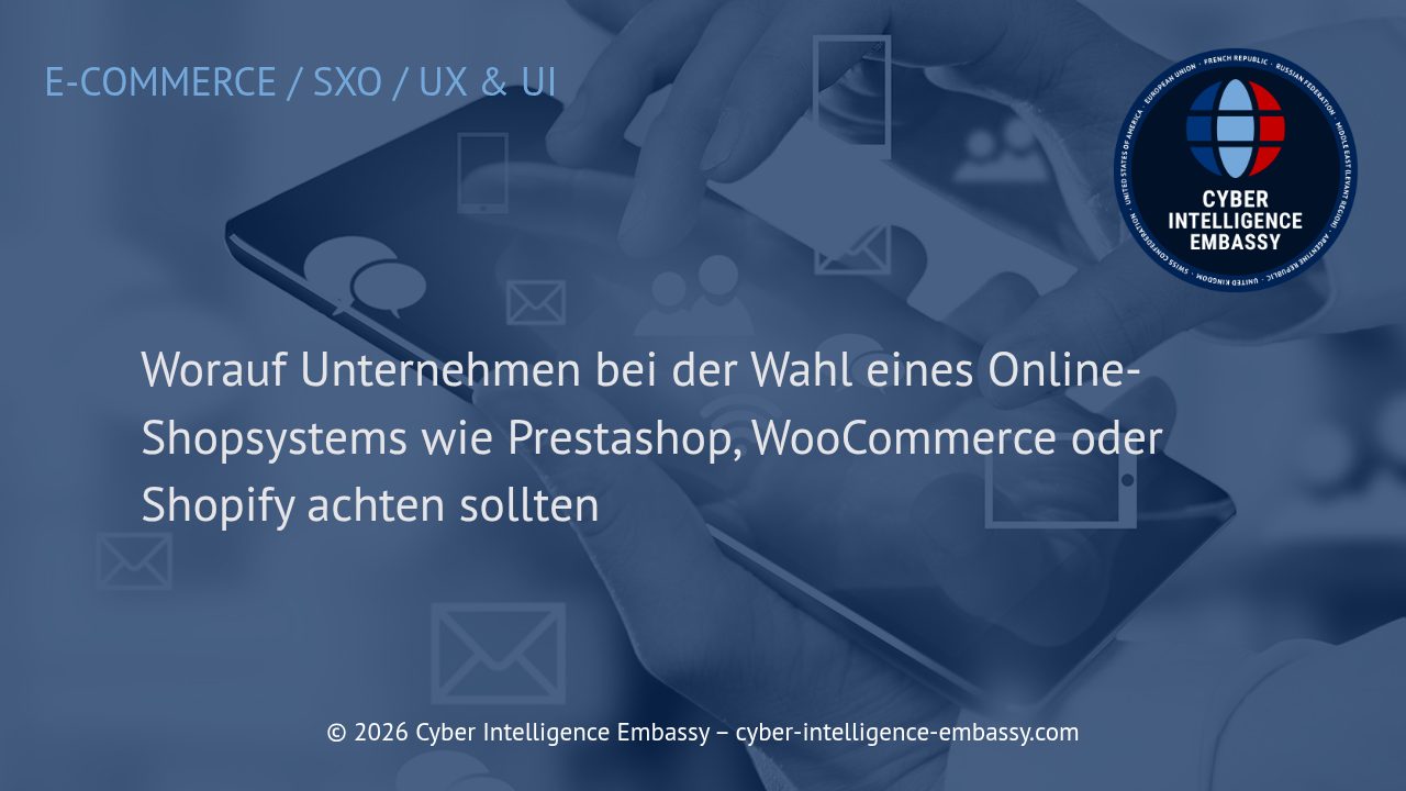 Worauf Unternehmen bei der Wahl eines Online-Shopsystems wie Prestashop, WooCommerce oder Shopify achten sollten