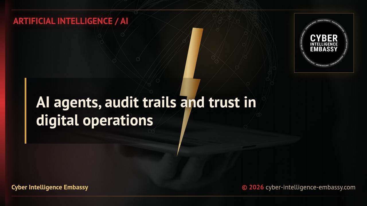 AI agents, audit trails and trust in digital operations