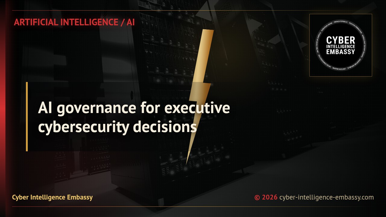 AI governance for executive cybersecurity decisions