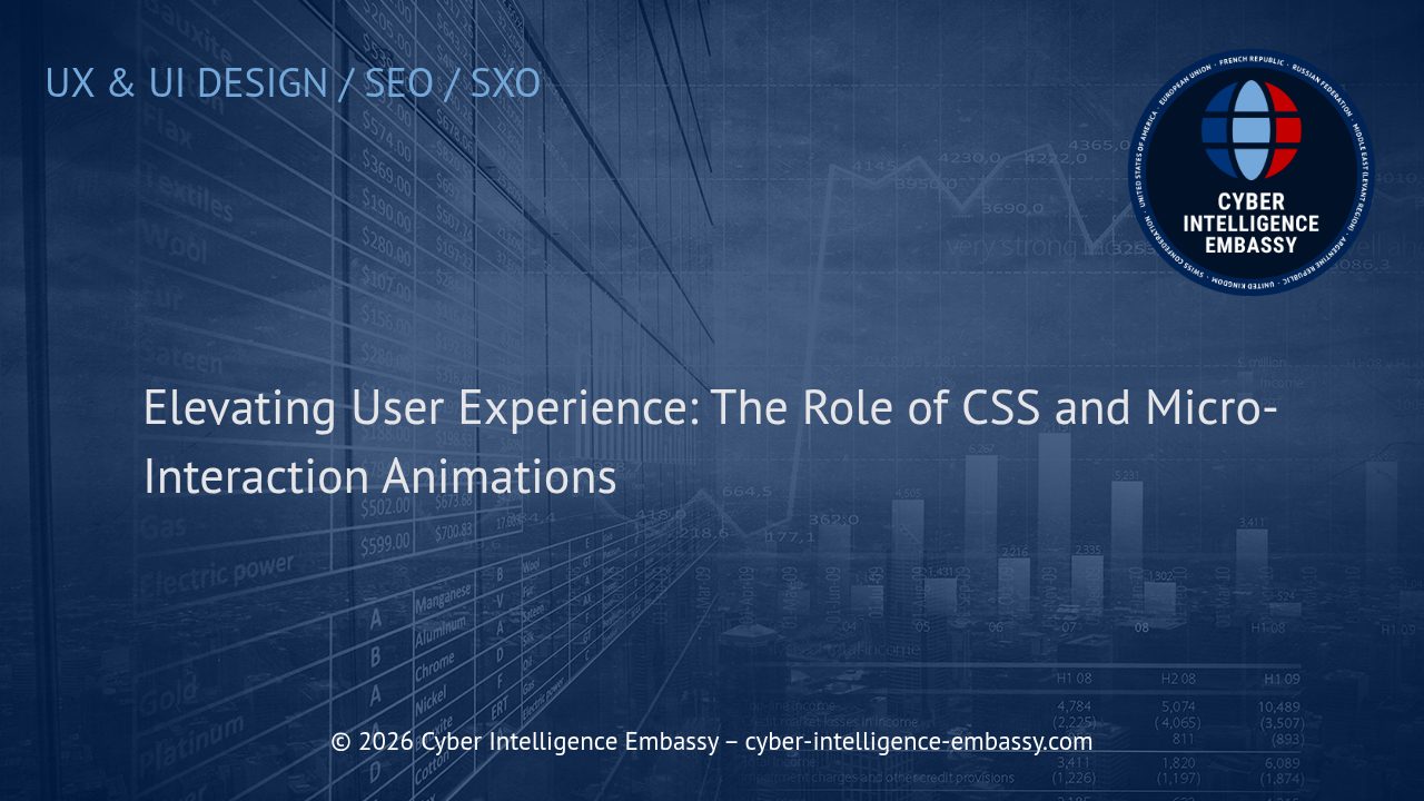 Elevating User Experience: The Role of CSS and Micro-Interaction Animations