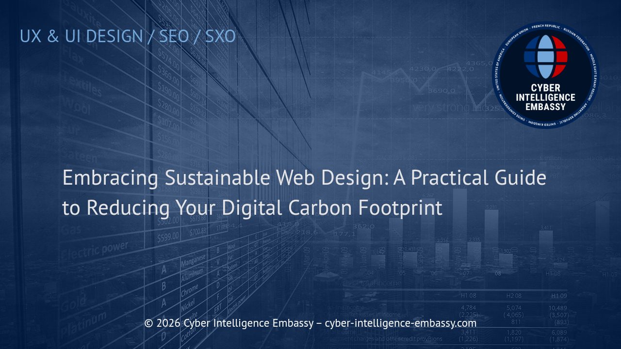 Embracing Sustainable Web Design: A Practical Guide to Reducing Your Digital Carbon Footprint