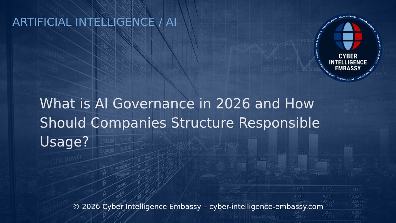 What is AI Governance in 2026 and How Should Companies Structure Responsible Usage?