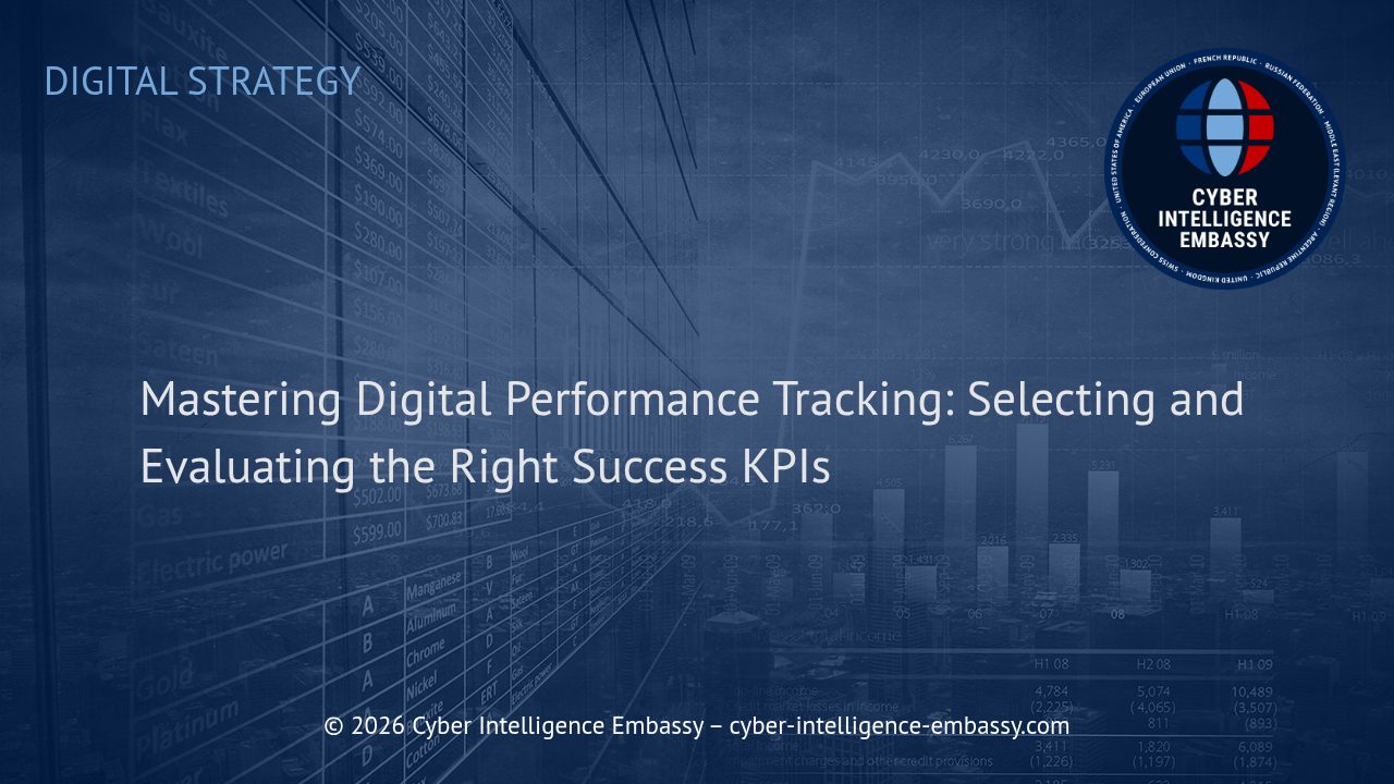 Mastering Digital Performance Tracking: Selecting and Evaluating the Right Success KPIs