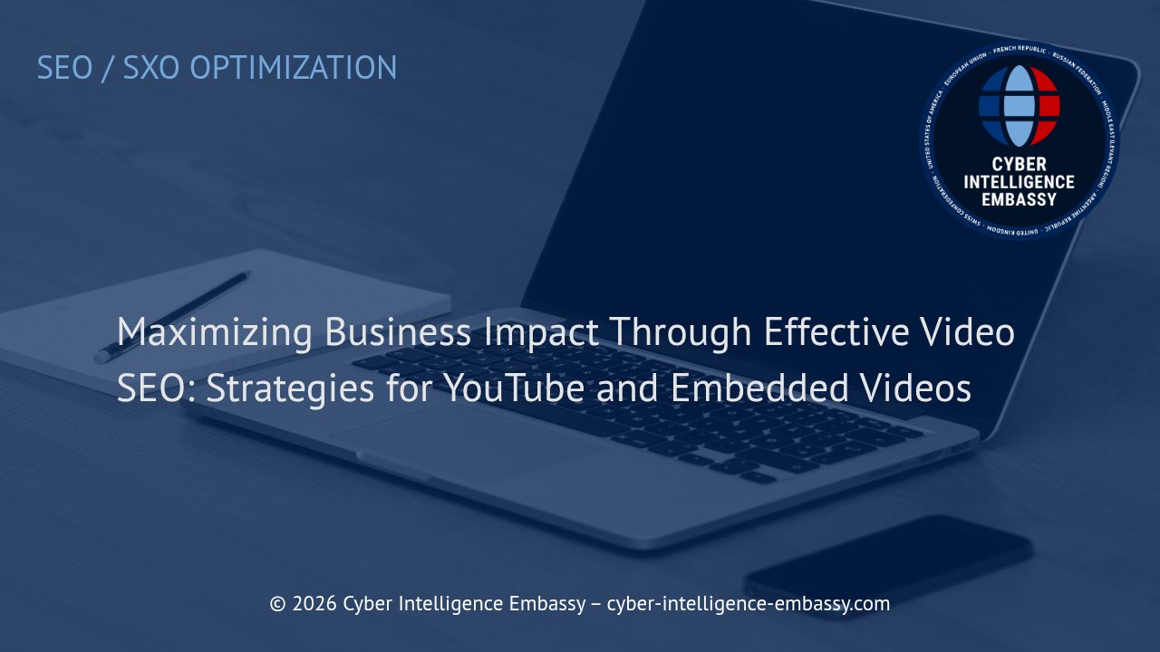 Maximizing Business Impact Through Effective Video SEO: Strategies for YouTube and Embedded Videos