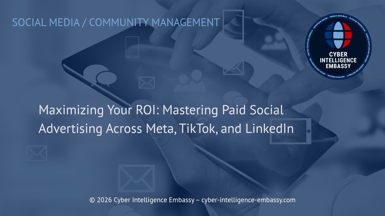 Maximizing Your ROI: Mastering Paid Social Advertising Across Meta, TikTok, and LinkedIn