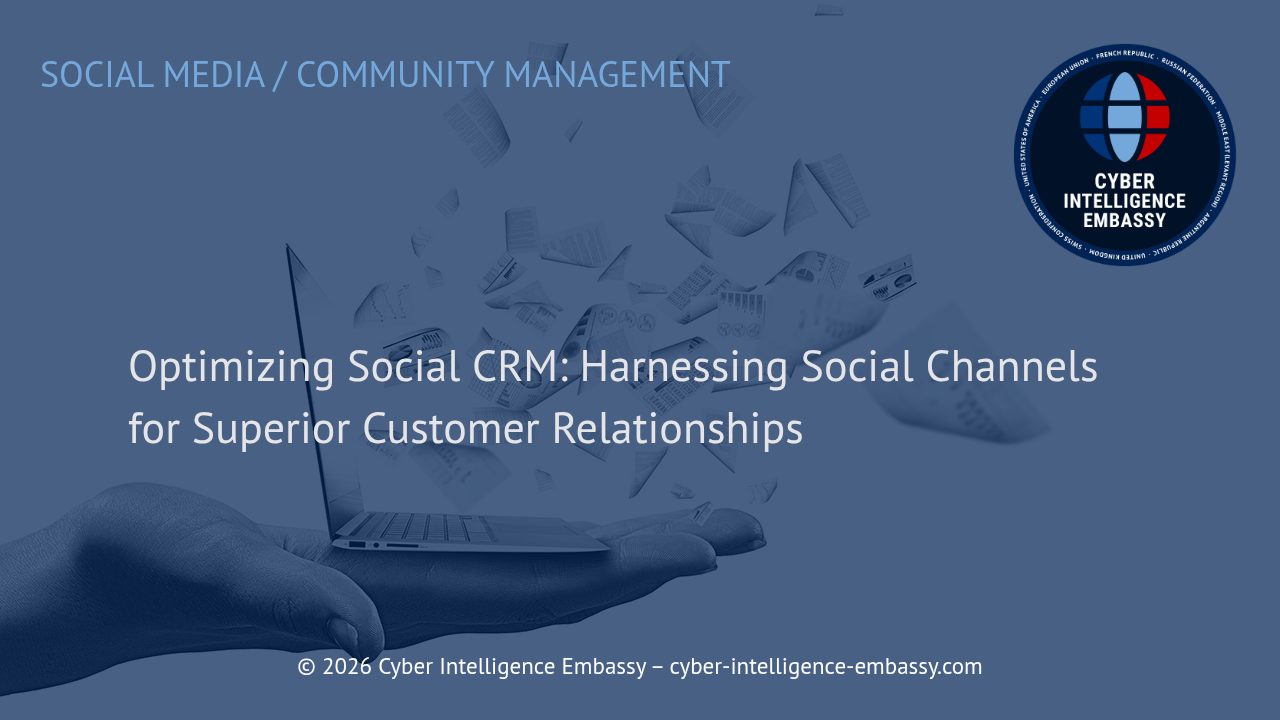Optimizing Social CRM: Harnessing Social Channels for Superior Customer Relationships