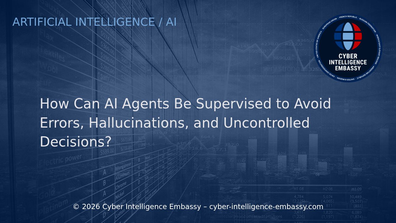 How Can AI Agents Be Supervised to Avoid Errors, Hallucinations, and Uncontrolled Decisions?