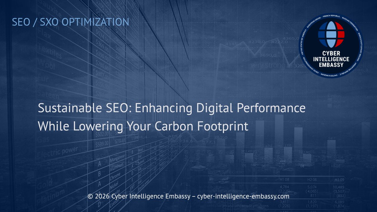 Sustainable SEO: Enhancing Digital Performance While Lowering Your Carbon Footprint